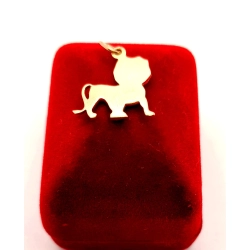 Złota zawieszka znak zodiaku Lew PR.585 W:2,20gr InterSKLEP
