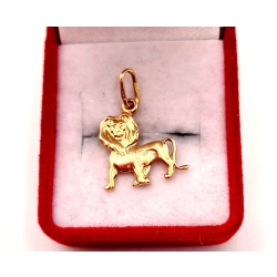 Złota zawieszka znak zodiaku Lew PR.585 W:2,20gr InterSKLEP