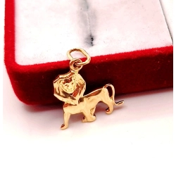 Złota zawieszka znak zodiaku Lew PR.585 W:2,20gr InterSKLEP