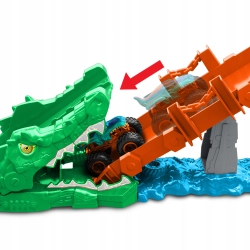 Hot Wheels Monster Trucks Rajdowe wyzwanie – Tor Paszcza Krokodyla JJN45