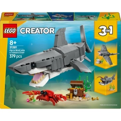 LEGO Creator 3 w 1 31381 Rekin i skrzynia ze skarbem
