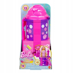 Barbie Urodzinowa niespodzianka ze zjeżdżalnią Lalka Zestaw Zabawka JKF66