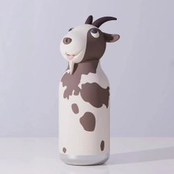 Butelka Termiczna Bidon dla Dzieci ze Słomką Asobu Termos Koza 460 ml