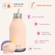 Butelka termiczna ze słomką Asobu Bestie Bottle 460 ml Żyrafa