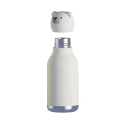 Butelka termiczna ASOBU Bestie Bottle Bear Biały