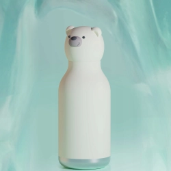 Butelka termiczna ASOBU Bestie Bottle Bear Biały