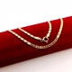 Złoty łańcuszek blaszki zdobione Pr.585 W:6,26gr Dł:42,5cm