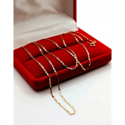 Złoty łańcuszek Gucci blaszki Pr.585 W:1,30gr Dł:51cm