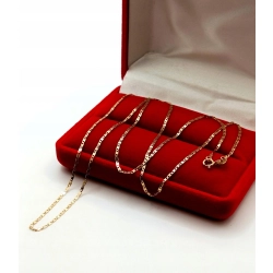 Złoty łańcuszek Gucci blaszki Pr.585 W:1,30gr Dł:51cm