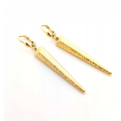 Złote kolczyki wiszące długie 5,5cm Pr.585 W:2,99gr