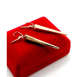 Złote kolczyki wiszące długie 5,5cm Pr.585 W:2,99gr