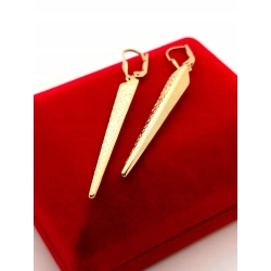 Złote kolczyki wiszące długie 5,5cm Pr.585 W:2,99gr