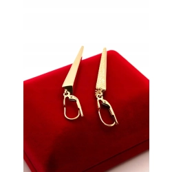 Złote kolczyki wiszące długie 5,5cm Pr.585 W:2,99gr