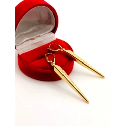 Złote kolczyki wiszące długie 5,5cm Pr.585 W:2,99gr