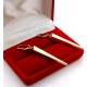 Złote kolczyki wiszące długie 5,5cm Pr.585 W:2,99gr