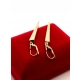 Złote kolczyki wiszące długie 5,5cm Pr.585 W:2,99gr