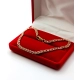 Złota bransoletka Garibaldi Szer.4mm Pr.585 W:5,65gr Dł:21,5cm