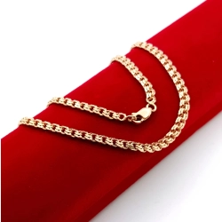 Złoty łańcuszek Garibaldi szer.4mm Pr.585 W:12,88gr Dł:43cm