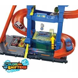 Hot Wheels City Myjnia Tor Zmiana Koloru Pojazd 1:64