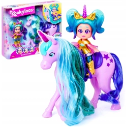 Zestaw Figurka Kookyloos Star Unicorn laleczka Aurora + jednorożec Star