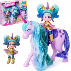 Zestaw Figurka Kookyloos Star Unicorn laleczka Aurora + jednorożec Star