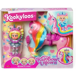 KOOKYLOOS Rainbow Unicorn Iris LALECZKA LALKA AKCESORIA PREZENT DLA DZIECI