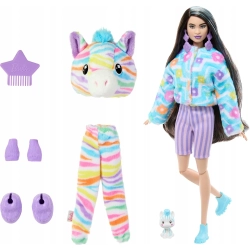 Lalka modowa Barbie Cutie Reveal zebra wielokolorowa z akcesoriami 32 cm