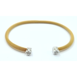 Bransoletka TOUS złoto pr 750 waga 6,5g z diamencikami