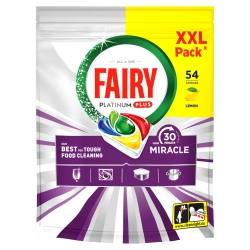 Fairy kapsułki do zmywarki Platinum Plus 30 Minute Miracle Lemon 54 szt.