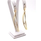 Złote kolczyki wiszące Długie 6cm bicolor Pr.585 W:3,97gr