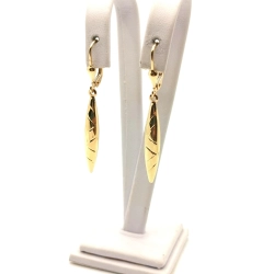 Złote kolczyki wiszące długie 4,2cm Pr.585 W:2,53gr