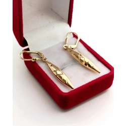 Złote kolczyki wiszące długie 4,2cm Pr.585 W:2,53gr