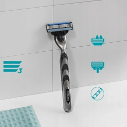 Maszynka do golenia Gillette Mach3 dla mężczyzn + 2 ostrza wymienne