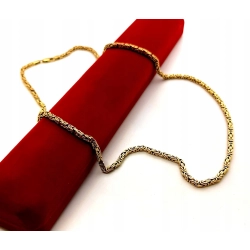 Złoty łańcuszek królewski szer.3mm Pr.585 W:34,27gr Dł:59cm pełny