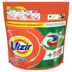 Vizir + Fairy Effect Platinum Pods Kapsułki do prania, 50 prań