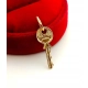 Złota zawieszka kluczyk Pr.750 W:0,74gr Dł:2,3cm