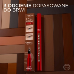 L'Oréal Paris Infaillible Faux Brow pisak do brwi Light Brunette 1ml włoski