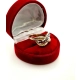 Złoty pierścionek szeroki ażurowy Bicolor Pr.585 W:2,55gr R.21