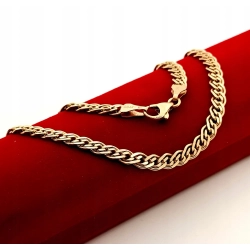 Złoty łańcuszek Monaliza szer.5mm Pr.585 W:16,39gr Dł:48cm