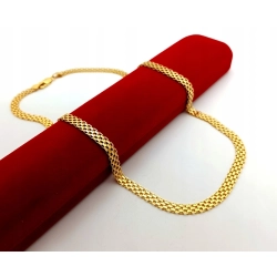 Złoty łańcuszek Bismark szer.6mm Pr.585 W:16,50gr Dł:50cm