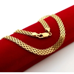 Złoty łańcuszek Bismark szer.6mm Pr.585 W:16,50gr Dł:50cm