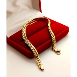 Złota bransoletka Pancerka szer.5,5mm Pr.585 W:6,88gr Dł:19,5cm