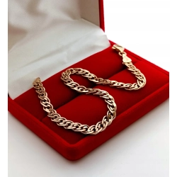 Złota bransoletka Monaliza Szer.5mm Pr.585 W:7,10gr Dł:20,5cm