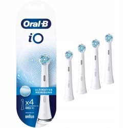 5027 KOŃCÓWKA DO SZCZOTECZKI ORAL-B IO ULTIMATE CLEAN BIAŁA 4 SZT. GERMAN
