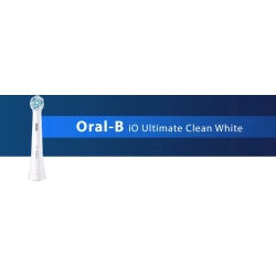 5027 KOŃCÓWKA DO SZCZOTECZKI ORAL-B IO ULTIMATE CLEAN BIAŁA 4 SZT. GERMAN