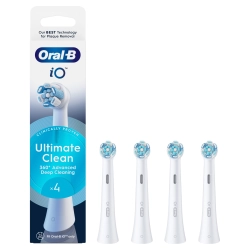 5027 KOŃCÓWKA DO SZCZOTECZKI ORAL-B IO ULTIMATE CLEAN BIAŁA 4 SZT. GERMAN
