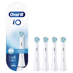 5027 KOŃCÓWKA DO SZCZOTECZKI ORAL-B IO ULTIMATE CLEAN BIAŁA 4 SZT. GERMAN