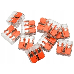 Złączki WAGO 221-413 3x 0,2-4 mm² dźwigniowe drut linka 50 szt