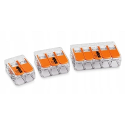 Złączki WAGO 221-413 3x 0,2-4 mm² dźwigniowe drut linka 50 szt