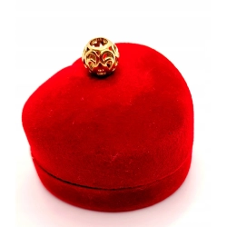 Złota zawieszka charms Ażurowa kulka PR.585 W:1,29gr InterSKLEP